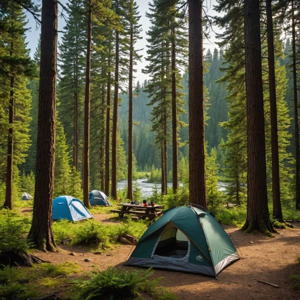 Quels sont les conseils pour un camping en région de forêts avec des animaux dangereux?